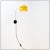Space Age Yellow Wall Lamp by Arnold Berges for Staff Germany, 1970s For Sale - Image 17 of 17