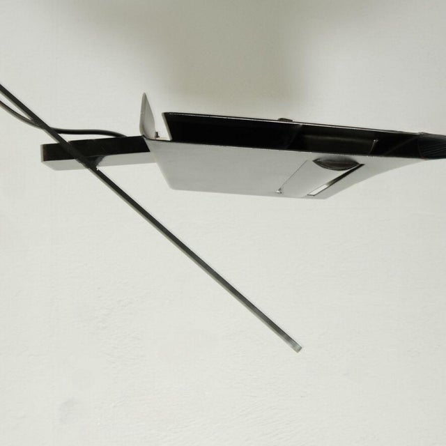 Beautiful and iconic original wall lamp Oluce Domea by Bruno Gecchelin designed in 1974. It can be used on the ceiling or...