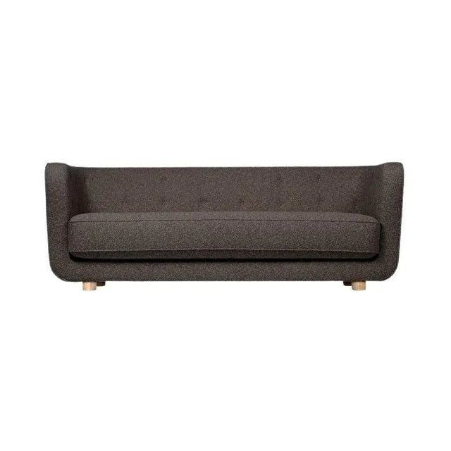 Brown and Natural Oak Sahco Nara Vilhelm Sofa by Lassen For Sale - Image 9 of 9