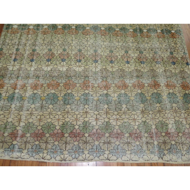 1960s Worn Turkish Deco Rug For Sale - Image 18 of 18