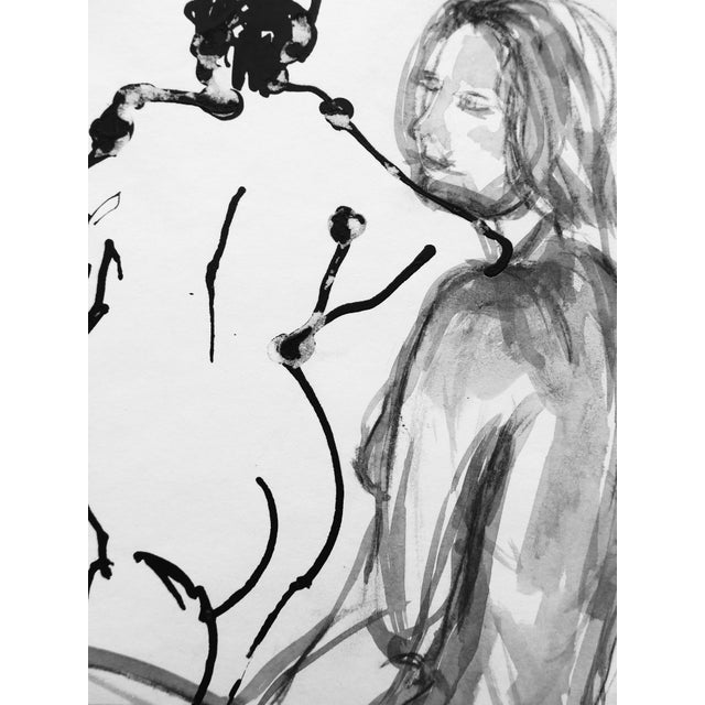FREE Shipping: over 25 people have liked this painting, be the one to own it or give it as a gift! Ink, drawing of two...