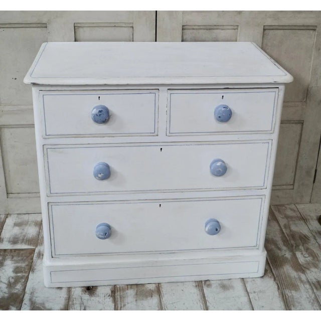 Victorian Painted Chest of Drawers, 1890s For Sale - Image 4 of 6