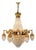21st Century Baroque Brass Empire Chandelier Rock Crystal Lustre Lamp Antique Gold Swan For Sale