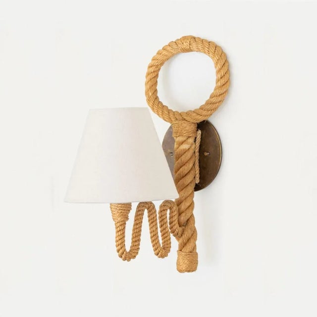1960s French Rope Sconce by Audoux Minet For Sale - Image 9 of 9