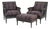 Ralph Lauren Plaid Armchairs & Ottoman For Sale