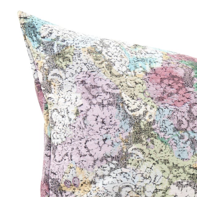 Kenneth Ludwig Chicago Pillow 14 x 22 Stanton Blush Lumbar - Down Alternative Insert For Sale - Image 4 of 8