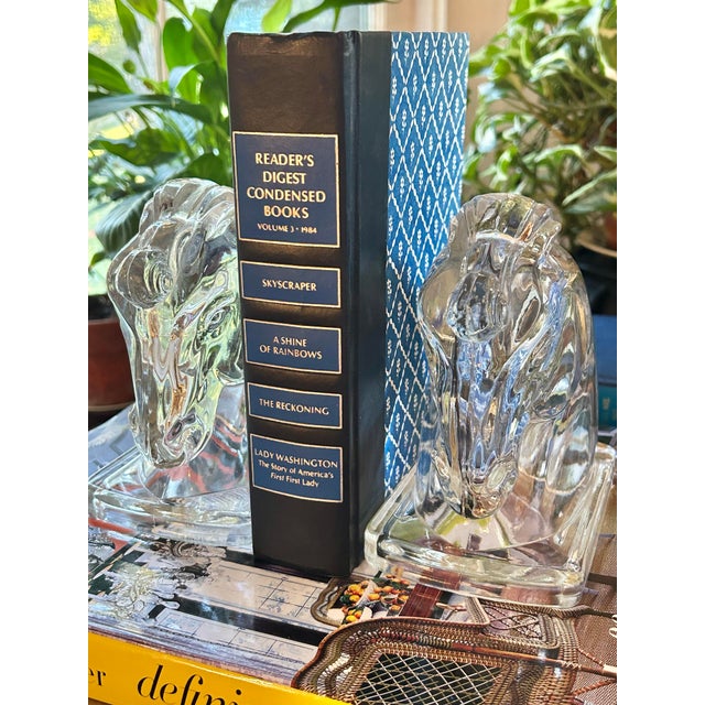 These are beautiful clear glass bookends by Federal Glass made in the 1930’s, 1940’s and 1950’s. One article said that...