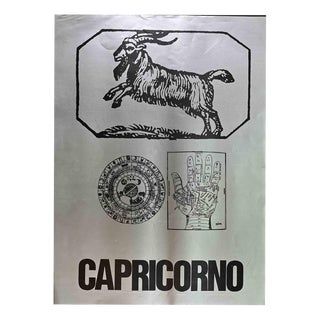 Sergio Barletta, Capricorn, 1980, Offset and Screenprint For Sale