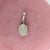White 1.7Ct Solitaire Opal Pendant in Solid 14k Gold, Oval Cut 10x8mm For Sale - Image 8 of 9