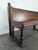 Art Deco Brasserie Bench in Oak and Burl Wood with Burgundy Imitation Leather Seat, 1930s For Sale - Image 9 of 13