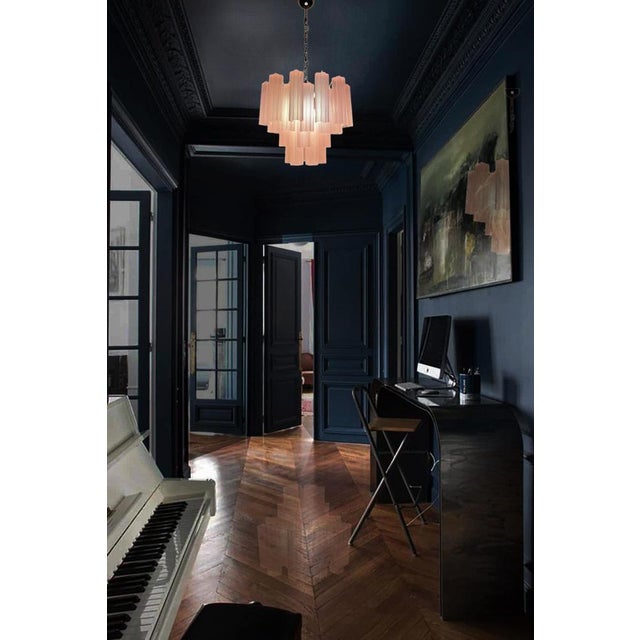 1980s Murano Glass Tronchi Chandelier, 1980 For Sale - Image 5 of 15