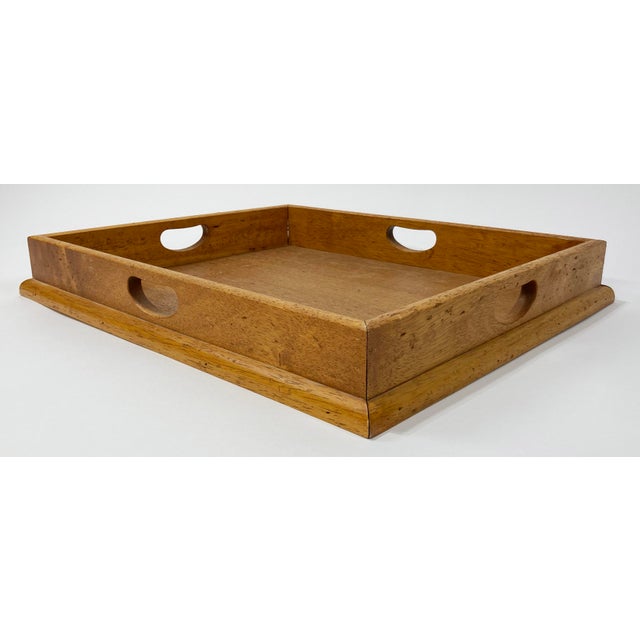 Vintage Large Ralph Lauren Handled Wood Tray For Sale - Image 10 of 11