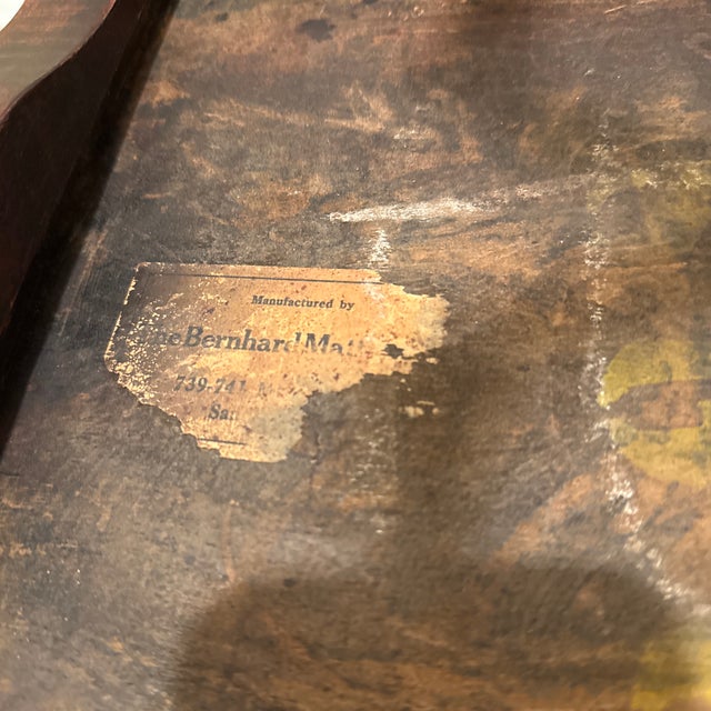 Vintage the Bernhard Flower Chippendale Style Wood Stand For Sale - Image 10 of 12