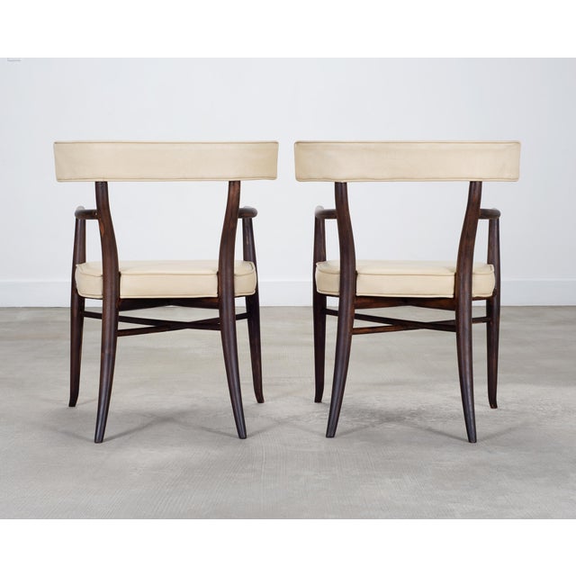 Set of Four T. H. Robsjohn-Gibbings Klismos Dining Armchairs For Sale - Image 18 of 18