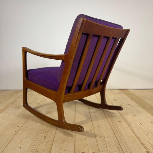 Danish Teak Rocking Chair by Ole Wanscher, 1960s For Sale - Image 3 of 7