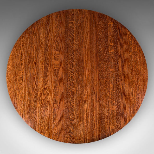 Wood Vintage Cotswold School Centre Table, English, Oak, Occasional, Mission Style For Sale - Image 7 of 10