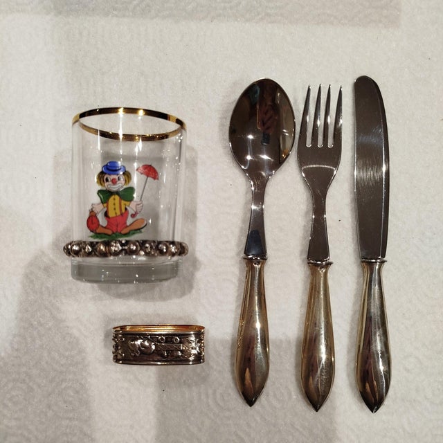 Silver Set of Cutlery, Set of 6 For Sale - Image 5 of 6