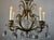 Antique French Brass & Crystal Birdcage Chandelier – 5 Light For Sale - Image 4 of 17