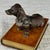 1970s Bronze Dachshund Paperweight on Leather Base For Sale - Image 16 of 18
