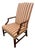 Chippendale Style Upholstered Lolling Chair For Sale