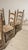 Rustic Vintage Wooden Ladder-Back Dining Chairs with Woven Seats, 1940s, Set of 6 For Sale - Image 3 of 11