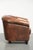 English-Style Club Chair in Sheepskin Leather For Sale - Image 3 of 14
