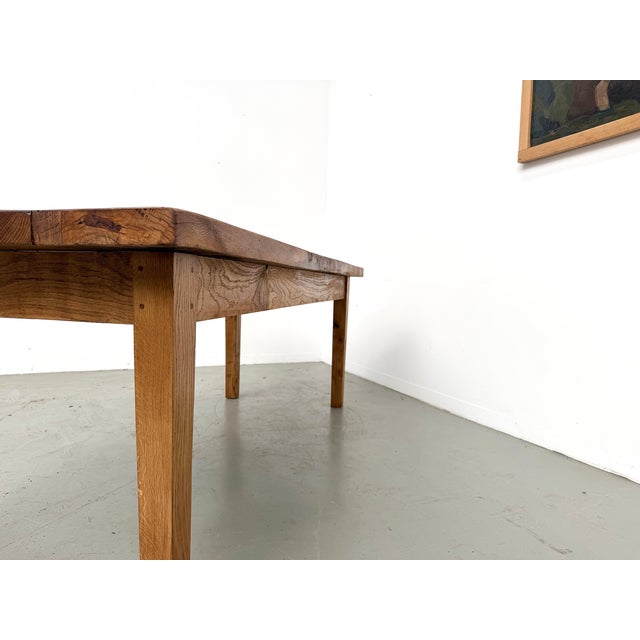 Vintage Oak Table, 1950s For Sale - Image 15 of 18