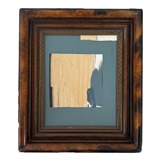 "Clarity" Abstract Art in Antique Frame, Transitional Wall Art by JTS For Sale