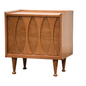 1960s Mid Century Modern Walnut Nightstand