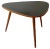 Tripod Coffee Table in the Style of Max Bill, 1950s For Sale