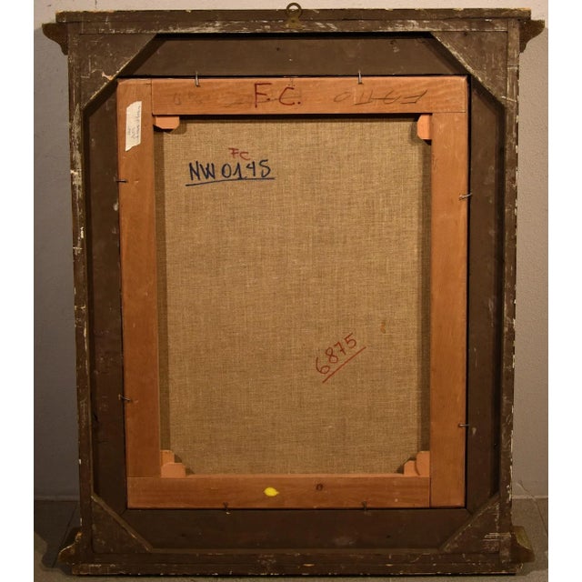 Follower of Giovan Battista Salvi, Baby Jesus, 1660, Oil on Canvas, Framed For Sale - Image 12 of 13