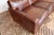 Restoration Hardware Restoration Hardware Brown Leather Three-Seat Sofa With Patina For Sale - Image 4 of 18