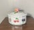White Italian Vintage Octagon Trompe L’oeil Box With Hand Painted Fruit Design and Handle For Sale - Image 8 of 8