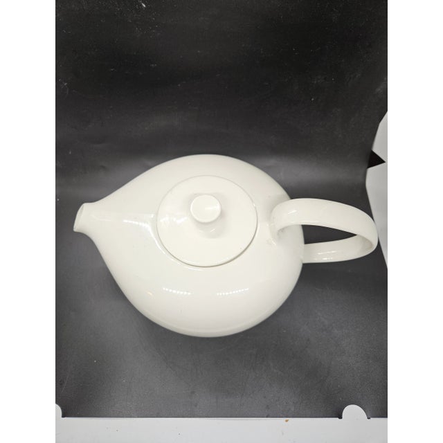 Russel Wright Iroquois Casual China Teapot Vintage Mid-Century Modern White