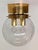 Metal Art Glass and Brass Ceiling Light from Kamenicky Senov, 1970s For Sale - Image 7 of 10