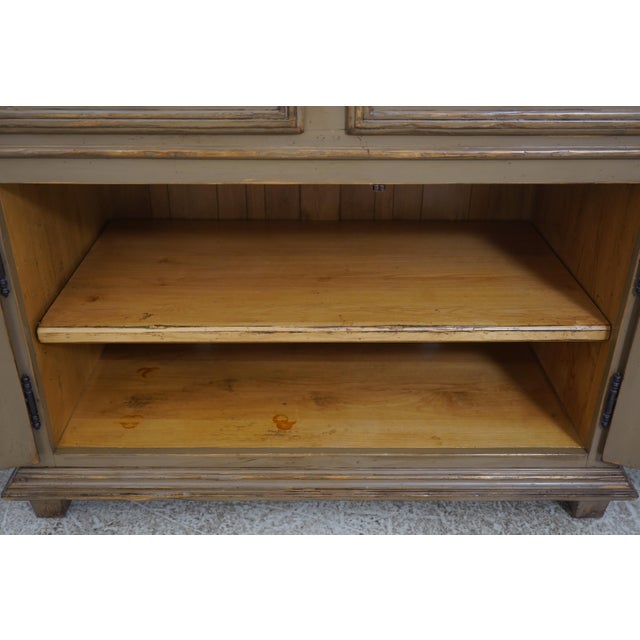Woodland Large Country Distressed Painted Cabinet For Sale In Philadelphia - Image 6 of 17