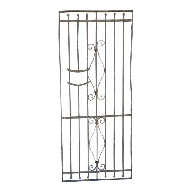 Antique Victorian Iron Gate Architectural Salvage Door For Sale