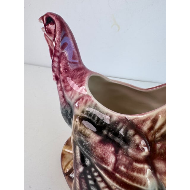 American Vintage Turkey Planter Pot For Sale - Image 3 of 9