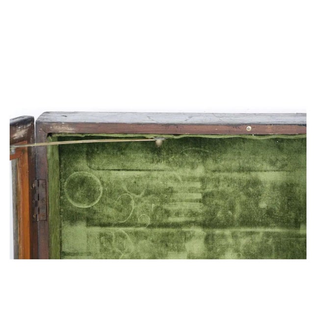 Traditional Mid 20th Century European Wall Mount Wood Vitrine Showcase For Sale - Image 3 of 9