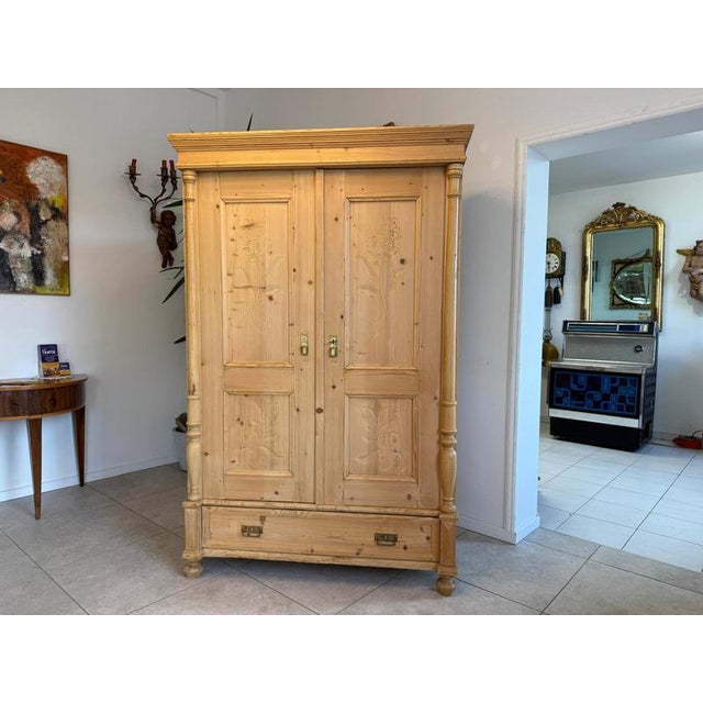 Gründerzeit Farmhouse Cupboard in Wood For Sale - Image 6 of 18