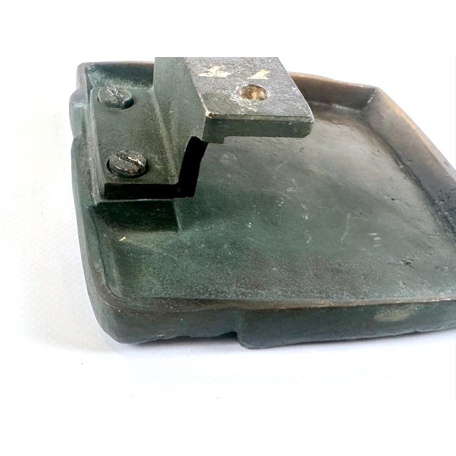 Brutalist Bronze Push and Pull Alpana Door Handle, 1970s, in Very Good conditions. Designed 1970 to 1979 This piece is...