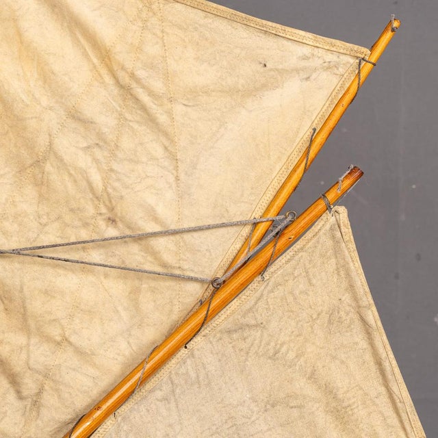 Vintage English Carved Hull Pond Yacht, 1930s For Sale - Image 15 of 18