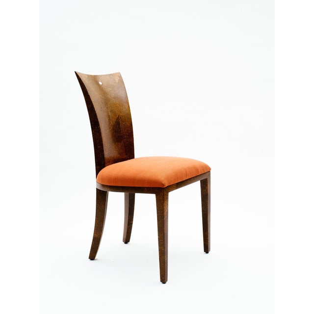 1990s 1990s Coconut Shell & Mother of Pearl Inlay Chairs - A Pair For Sale - Image 5 of 10