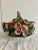 Gorgeous Antique French Barbotine Majolica Basket Vase Applied Rose Vase. In the shape of a wide basket. Perfect for...