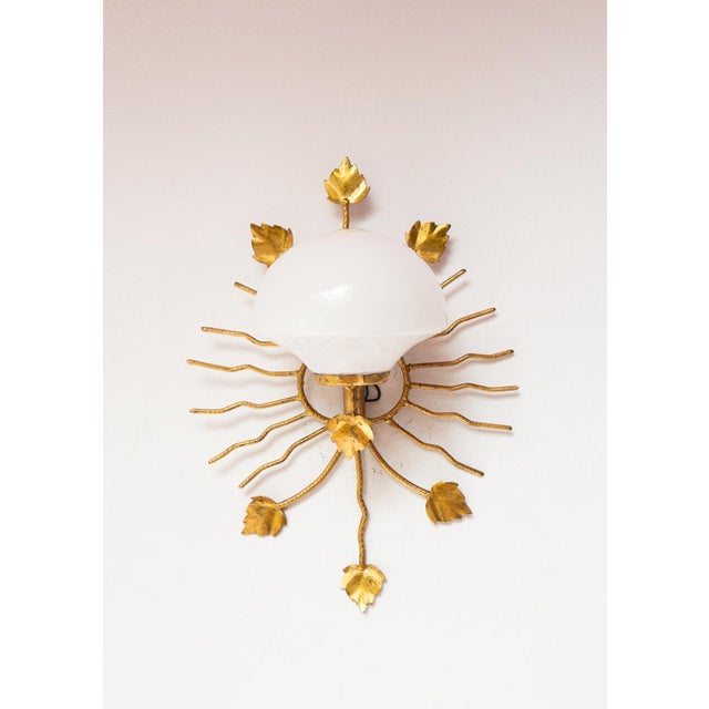 Italian Metal Wall Sconce, 1970 For Sale - Image 9 of 9