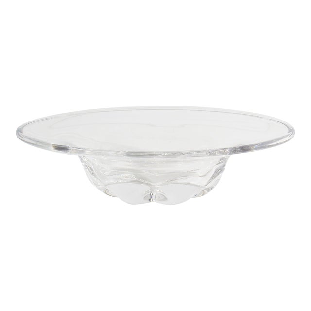Edvard Hald Orrefors Sweden Crystal 3124 Bowl For Sale