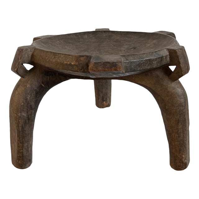 Vintage Wood Tanzania Hehe Stool For Sale