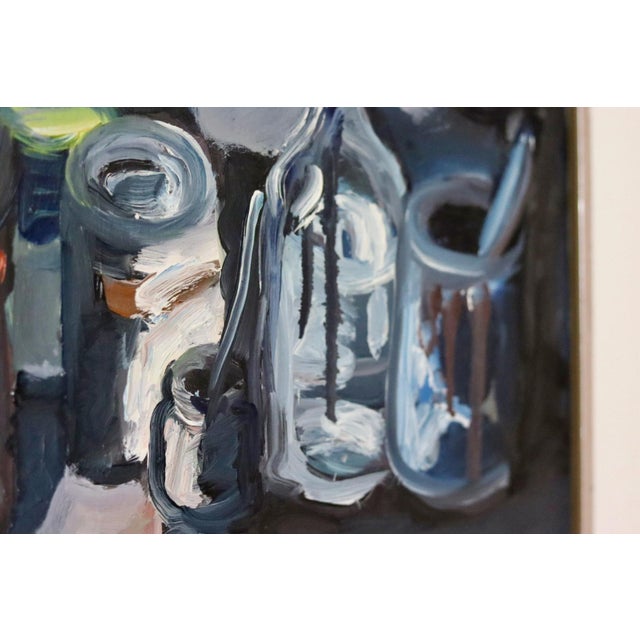 Lars Yngve Nilsson, Still Life with Paint Pots, 1950s, Oil on Canvas For Sale - Image 5 of 11