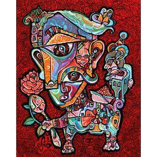 Alexander Arshansky, "Taste of Caviar" Abstract/Cubist Piece For Sale