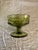 12 Vintage Indiana Green Glass Kings Crown Thumbprint Dessert Cups/Dishes 3.75 inches in diameter and 3 inches tall